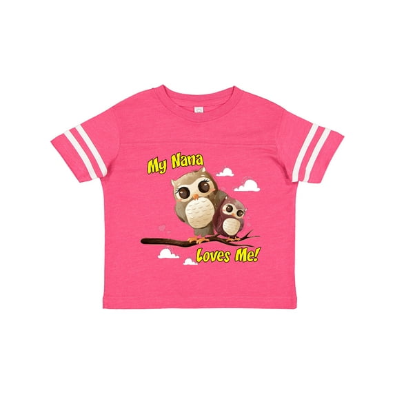 Inktastic My Nana Loves Me Owl Boys or Girls Toddler T-Shirt
