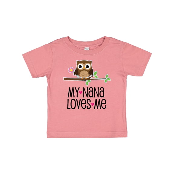 Inktastic My Nana Loves Me Owl Girls Baby T-Shirt