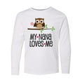 thumbnail image 1 of Inktastic My Nana Loves Me Owl Long Sleeve Youth T-Shirt, 1 of 5