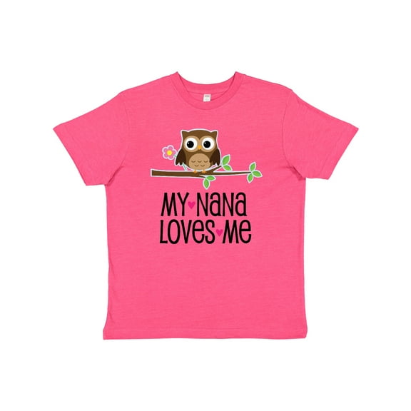 Inktastic My Nana Loves Me Owl Youth T-Shirt