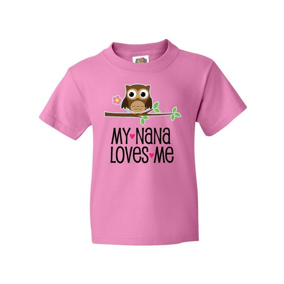 Inktastic My Nana Loves Me Owl Youth T-Shirt