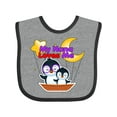 thumbnail image 1 of Inktastic My Nana Loves Me Penguin Boys or Girls Baby Bib, 1 of 4