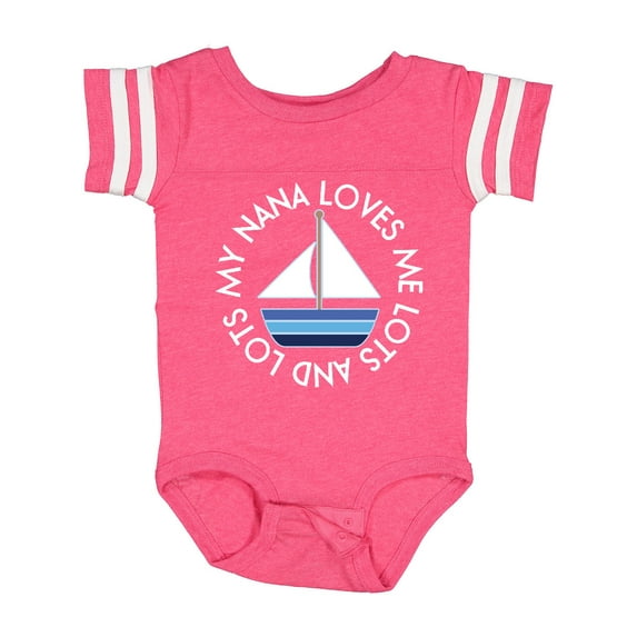 Inktastic My Nana Loves Me Sailboat Boys Boys Baby Bodysuit