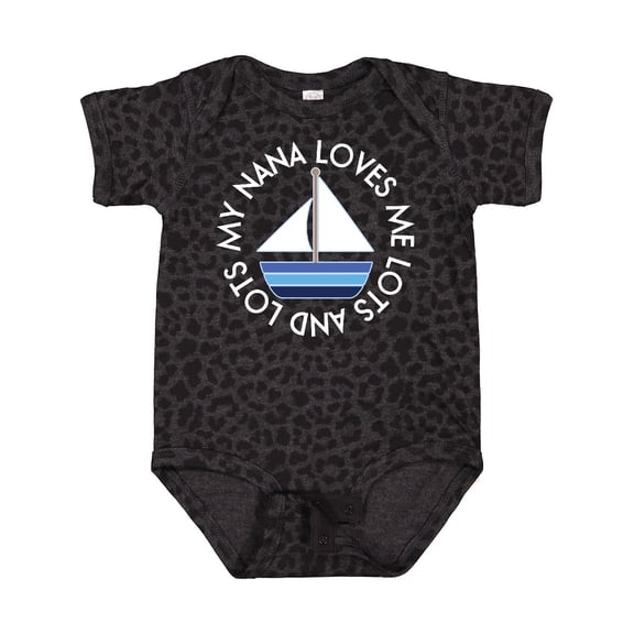 Inktastic My Nana Loves Me Sailboat Boys Boys Baby Bodysuit