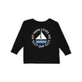 thumbnail image 1 of Inktastic My Nana Loves Me Sailboat Boys Boys Long Sleeve Toddler T-Shirt, 1 of 5