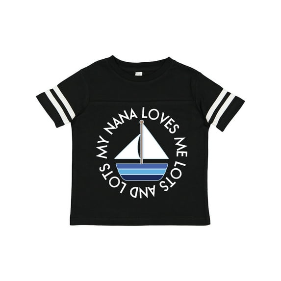 Inktastic My Nana Loves Me Sailboat Boys Boys Toddler T-Shirt
