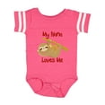 thumbnail image 1 of Inktastic My Nana Loves Me Sloth Boys or Girls Baby Bodysuit, 1 of 5