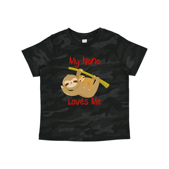 Inktastic My Nana Loves Me Sloth Boys or Girls Toddler T-Shirt
