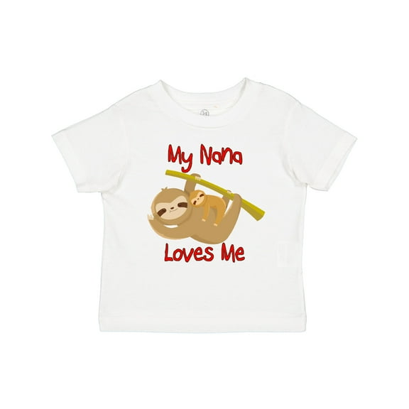 Inktastic My Nana Loves Me Sloth Boys or Girls Toddler T-Shirt