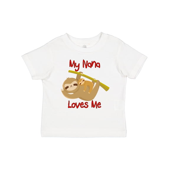 Inktastic My Nana Loves Me Sloth Boys or Girls Toddler T-Shirt