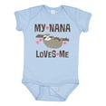 thumbnail image 1 of Inktastic My Nana Loves Me Sloth Girls Baby Bodysuit, 1 of 5