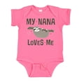 thumbnail image 1 of Inktastic My Nana Loves Me Sloth Girls Baby Bodysuit, 1 of 5