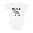 thumbnail image 1 of Inktastic My Nana Loves Me Sloth Girls Baby Bodysuit, 1 of 5