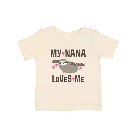 Inktastic My Nana Loves Me Sloth Girls Baby T-Shirt