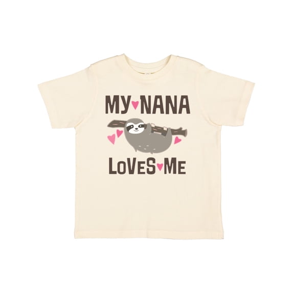 Inktastic My Nana Loves Me Sloth Girls Toddler T-Shirt