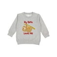 thumbnail image 1 of Inktastic My Nana Loves Me Sloth Toddler Sweatshirt, 1 of 4