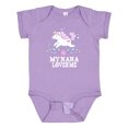 thumbnail image 1 of Inktastic My Nana Loves Me Unicorn Girls Baby Bodysuit, 1 of 5