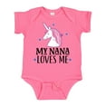 thumbnail image 1 of Inktastic My Nana Loves Me Unicorn Girls Baby Bodysuit, 1 of 5