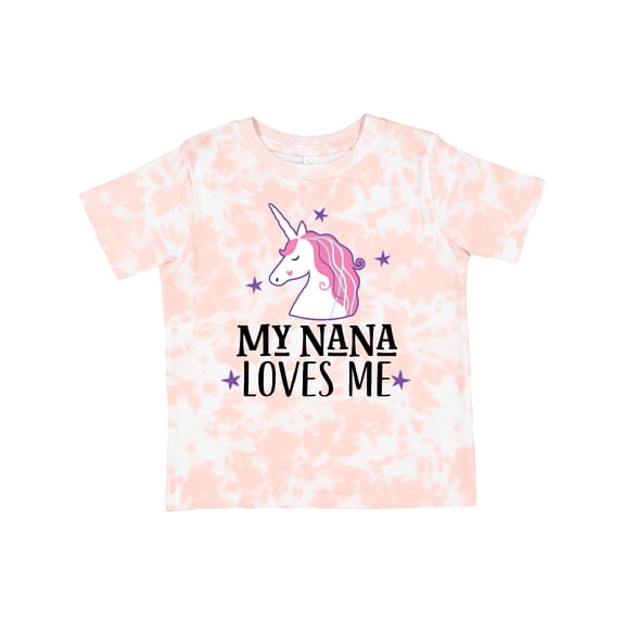 Inktastic My Nana Loves Me Unicorn Girls Toddler T-Shirt