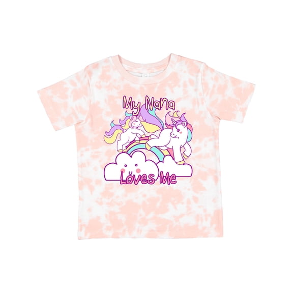 Inktastic My Nana Loves Me Unicorn Girls Toddler T-Shirt