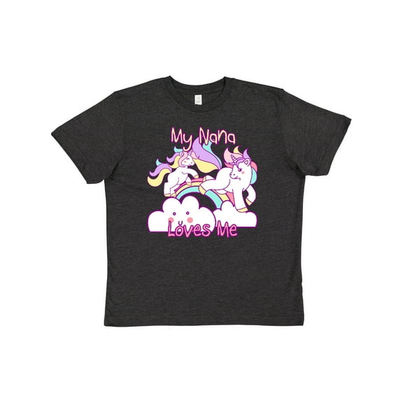 Inktastic My Nana Loves Me Unicorn Youth T-Shirt
