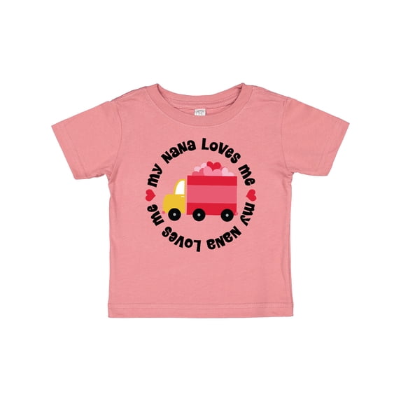 Inktastic My Nana Loves Me Valentine Boys or Girls Baby T-Shirt