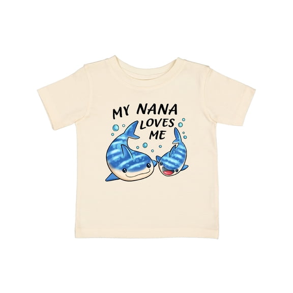 Inktastic My Nana Loves Me- Whale Shark Boys or Girls Baby T-Shirt