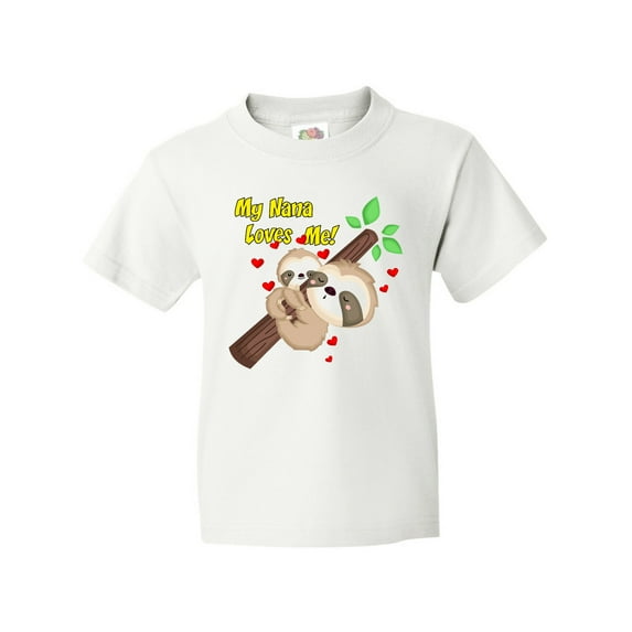 Inktastic My Nana Loves Me Youth T-Shirt