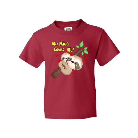 Inktastic My Nana Loves Me Youth T-Shirt
