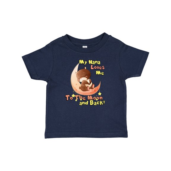 Inktastic My Nana Loves Me to the Moon and Back Boys or Girls Baby T-Shirt