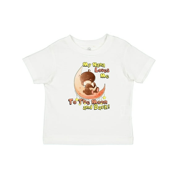 Inktastic My Nana Loves Me to the Moon and Back Boys or Girls Baby T-Shirt