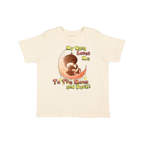 Inktastic My Nana Loves Me to the Moon and Back Boys or Girls Toddler T-Shirt