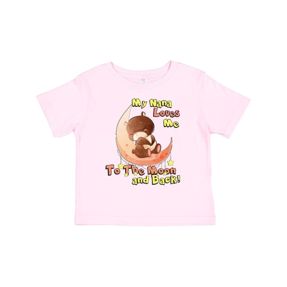 Inktastic My Nana Loves Me to the Moon and Back Boys or Girls Toddler T-Shirt