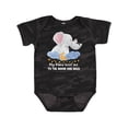thumbnail image 1 of Inktastic My Nana Loves Me to the Moon and Back Elephant Family Boys or Girls Baby Bodysuit, 1 of 5