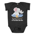 thumbnail image 1 of Inktastic My Nana Loves Me to the Moon and Back Elephant Family Boys or Girls Baby Bodysuit, 1 of 5