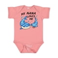 thumbnail image 1 of Inktastic My Nana Loves Me- whale shark Boys or Girls Baby Bodysuit, 1 of 5