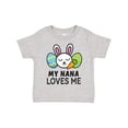 thumbnail image 1 of Inktastic My Nana Loves Me with Bunny and Easter Eggs Boys or Girls Toddler T-Shirt, 1 of 5