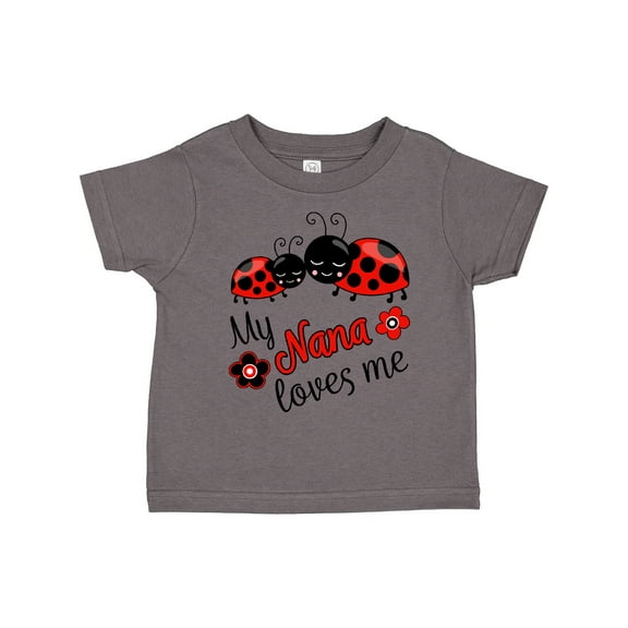 Inktastic My Nana Loves Me with Cute Ladybugs Boys or Girls Toddler T-Shirt