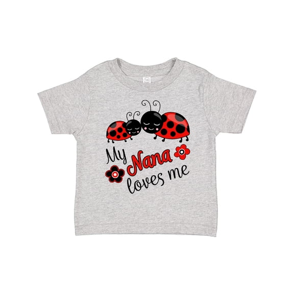 Inktastic My Nana Loves Me with Cute Ladybugs Boys or Girls Toddler T-Shirt