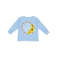 thumbnail image 1 of Inktastic My Nana Loves Me with Sunflower Wreath Boys or Girls Long Sleeve Toddler T-Shirt, 1 of 5
