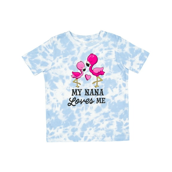 Inktastic My Nana Loves Me with Two Flamingos Boys or Girls Toddler T-Shirt