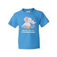 thumbnail image 1 of Inktastic My Nana Loves me to the Moon and Back Elephant Family Youth T-Shirt, 1 of 5