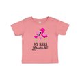 thumbnail image 1 of Inktastic My Nana Loves me with Two Flamingos Boys or Girls Baby T-Shirt, 1 of 5