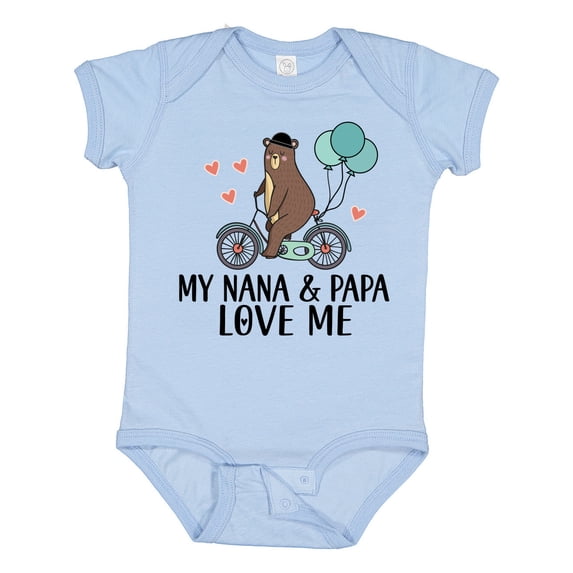 Inktastic My Nana Papa Love Me Grandchild Boys Baby Bodysuit