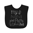 thumbnail image 1 of Inktastic My Nana and Papa Love Me Boys or Girls Baby Bib, 1 of 4