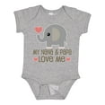 thumbnail image 1 of Inktastic My Nana and Papa Love Me Boys or Girls Baby Bodysuit, 1 of 5