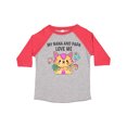 thumbnail image 1 of Inktastic My Nana and Papa Love Me with Cute Kitten and Flowers Boys or Girls Toddler T-Shirt, 1 of 5