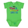 thumbnail image 1 of Inktastic My Nana and Papa Love Me with Hearts Boys or Girls Baby Bodysuit, 1 of 5