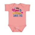 thumbnail image 1 of Inktastic My Nana and Papa Love Me with Hearts Boys or Girls Baby Bodysuit, 1 of 5
