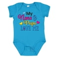 thumbnail image 1 of Inktastic My Nana and Papa Love Me with Hearts Boys or Girls Baby Bodysuit, 1 of 5
